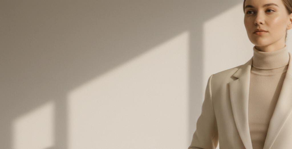 Elegante Frau im Blazer.