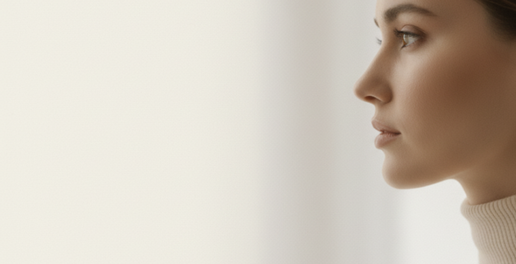 Nahaufnahme Gesicht einer Frau.